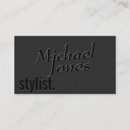 Zwart in reliëfdruk Stijlvol Visitekaartje