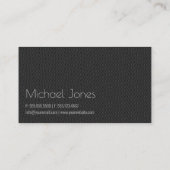 Zwart in reliëfdruk Stijlvol Visitekaartje (Achterkant)