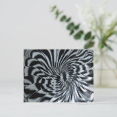 Zwart in wit briefkaart (Staand voorkant)