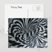 Zwart in wit briefkaart (Voorkant / Achterkant)