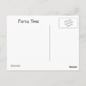 Zwart in wit briefkaart (Achterkant)