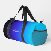 Zwart Indigo en Aqua Blue Gradient Plunjezak (Rechterhoek)