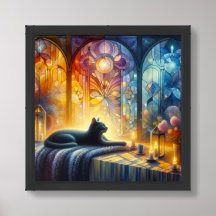 Zwart individu die het bewustzijn verkent -