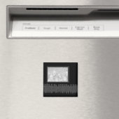 Zwart ingelijste foto afstuderen magneet (Insitu (Vaatwasser))