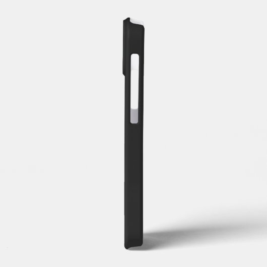 Zwart Initiaal Letter Monogram Modern Case-Mate iPhone Case (Achterkant / Links)