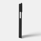 Zwart Initiaal Letter Monogram Modern Case-Mate iPhone Case (Achterkant / Rechts)