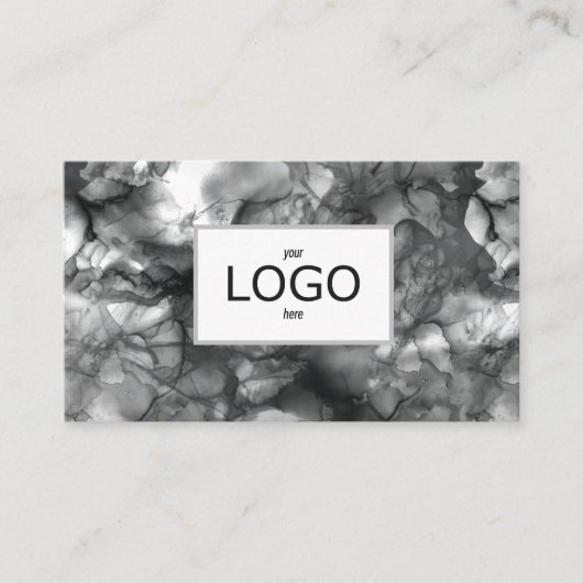 Zwart inkt Visitekaartje (Voorkant)