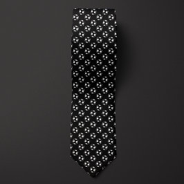 Zwart Inverted Voetbal Stropdas
