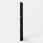 Zwart iPhone hoesje met Running Lion - Uw kleuren (Achterkant/links)