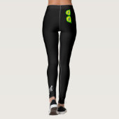 Zwart is Back Forever Hearts Leggings (Achterkant)