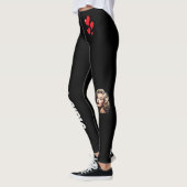 Zwart is Back Forever Hearts Leggings (Links)
