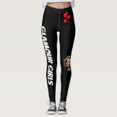 Zwart is Back Forever Hearts Leggings (Voorkant)