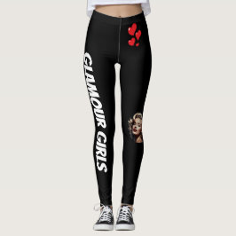 Zwart is Back Forever Hearts Leggings