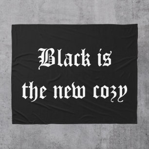 Zwart is de nieuwe gezellige Halloween Fleece Deken