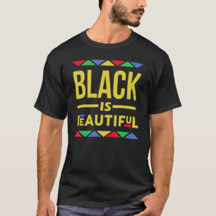 Zwart is een prachtige Afrikaanse patroonprijs T-shirt