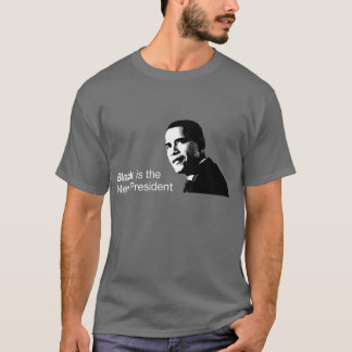 Zwart is het Nieuwe President Donkere T-shirt