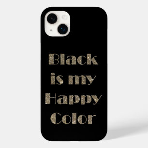 Zwart is mijn gelukkige kleur Case-Mate iPhone case