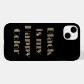 Zwart is mijn gelukkige kleur Case-Mate iPhone case (Achterkant (horizontaal))