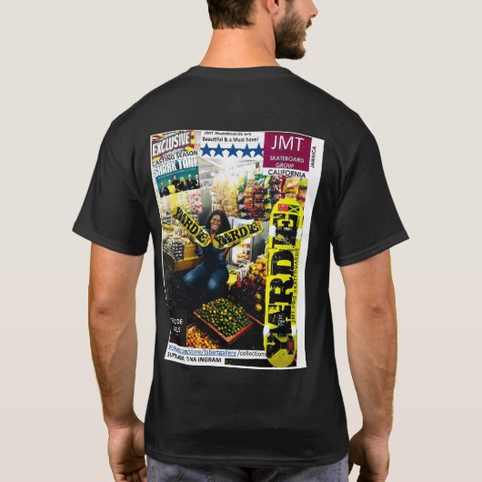 ZWART IS MOOI basic donker T-shirt (Achterkant)