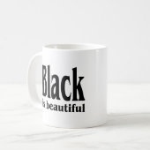 Zwart is prachtig koffiemok (Voorkant links)