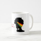 Zwart is prachtig koffiemok (Voorkant rechts)