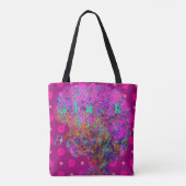 Zwart is prachtig (veelkleurig op Fuchsia) Tote Bag (Achterkant)