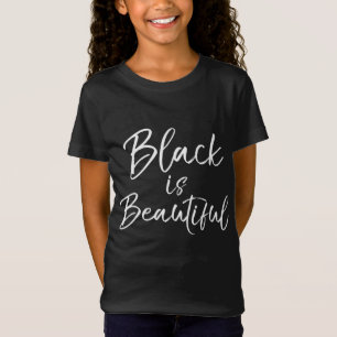 Zwart is prachtig voor Toddlers Cute Kind Black Zi T-shirt