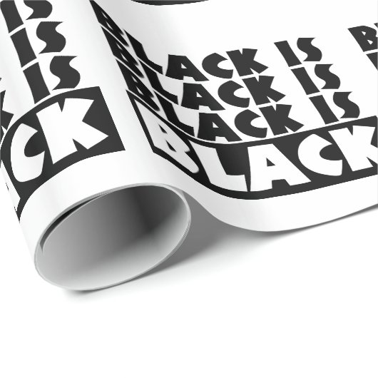 Zwart is zwart cadeaupapier (Rol Hoek)