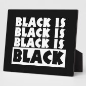 Zwart is zwart fotoplaat (Zijkant)