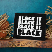 Zwart is zwart fotoplaat (Zijkant)