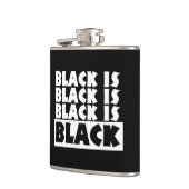 Zwart is zwart heupfles (Links)