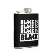 Zwart is zwart heupfles (Rechts)