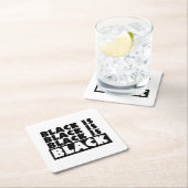 Zwart is zwart kartonnen onderzetters (Insitu)