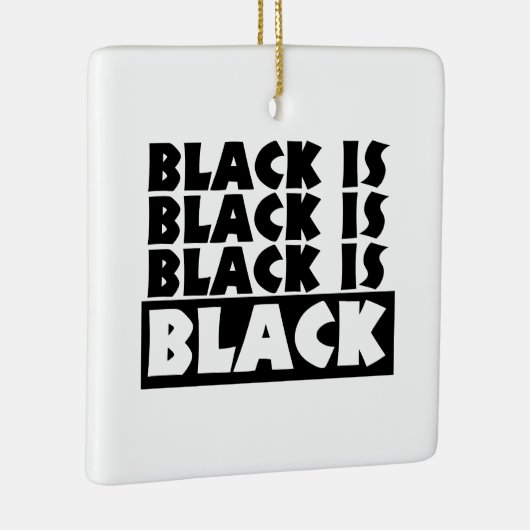 Zwart is zwart keramisch ornament (Rechts)