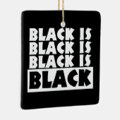Zwart is zwart keramisch ornament (Rechts)