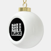 Zwart is zwart keramische bal ornament (Rechts)