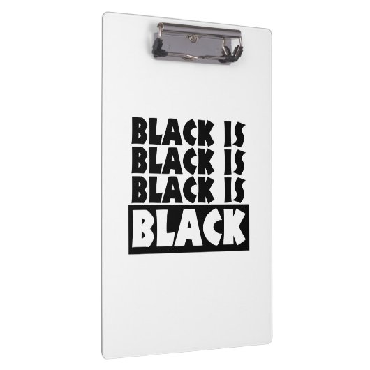 Zwart is zwart klembord (Rechts)