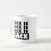 Zwart is zwart koffiemok (Voorkant links)