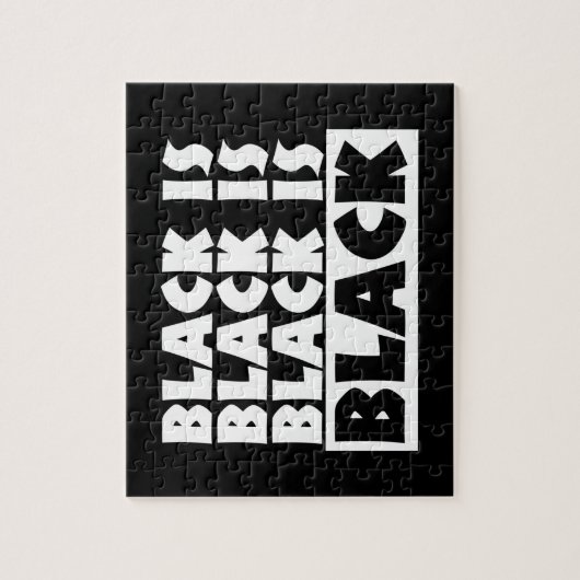 Zwart is zwart legpuzzel (Verticaal)