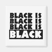 Zwart is zwart magneet (Voorkant)