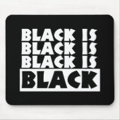 Zwart Is Zwart Muismat (Voorkant)