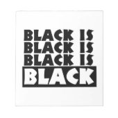 Zwart is Zwart Notitieblok (Voorkant)