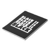 Zwart is zwart notitieblok (Linkerzijde)