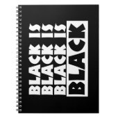 Zwart is zwart notitieboek (Voorkant)