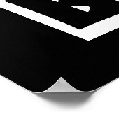 Zwart is zwart poster (Hoek)