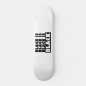 Zwart is zwart skateboard (Voorkant)