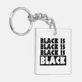 Zwart is zwart sleutelhanger (Voorkant Links)