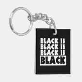 Zwart is zwart sleutelhanger (Voorkant Links)