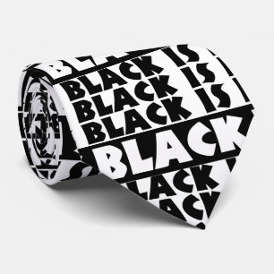 Zwart is zwart stropdas