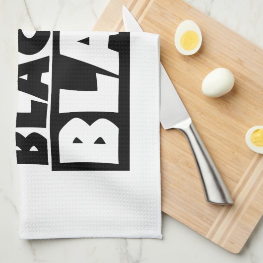 Zwart is zwart theedoek (Quarter Fold)